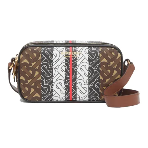 Burberry Canvas Camera Сумка Одно плечо Ручная Сумка через плечо Унисекс Malle Коричневый