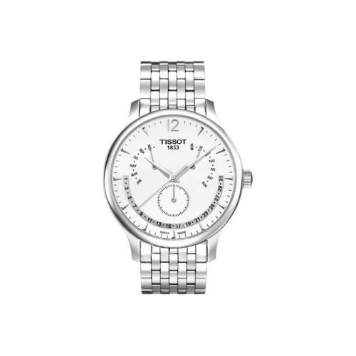 Tissot Junya Collection Кварцевый механизм Мужские часы Циферблат 42 мм Белый корпус из нержавеющей стали