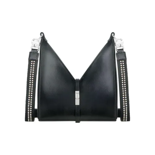 GIVENCHY Cut из коровьей кожи Сумка через плечо Рюкзак Маленький Унисекс Черный