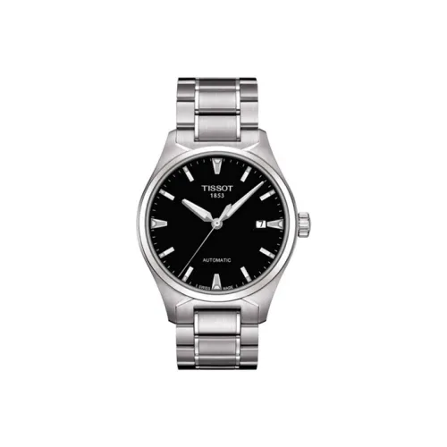 TISSOT Автоматический Механический Механизм Мужские Часы 37,5мм*11,2мм Черный