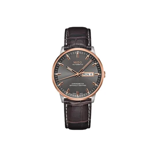 Mido Mechanical Механический Мужской Часы Commander 40 мм Черные
