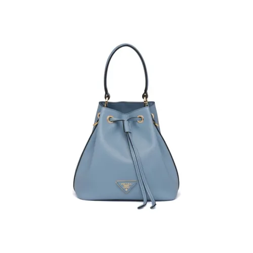 PRADA Saffiano Кожа Сумка-ведро Сумка через плечо Сумка Женская Синцзи Синяя