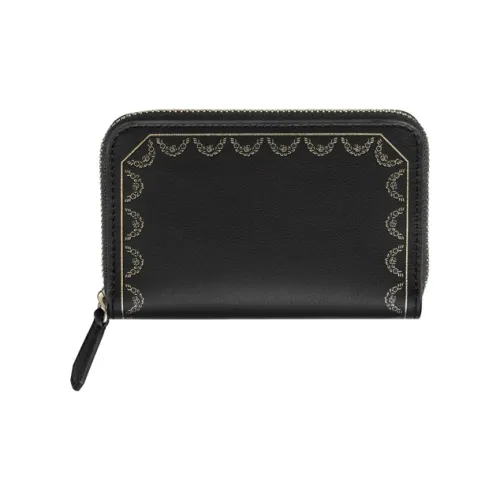 CARTIER Guirlande Коровья кожа Держатель для карт Женские Черный