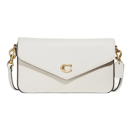 COACH Wyn Кожа Сумка через плечо Маленькая Женская Белая