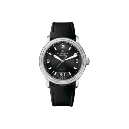 BLANCPAIN LÉMAN Автоматический Механический Часы Мужские Циферблат 40 мм Черный Нержавеющий Стальной Корпус Резиновый Ремешок