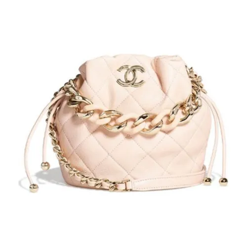 CHANEL Сумка через плечо с узором "Ромб" Женская Розовая