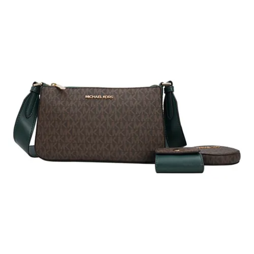 MICHAEL KORS MICHAEL KORS Handbag Collection Jet Set PVC Портативные Сумки через плечо Сумка на плечо Женская Коричневая и Зеленая