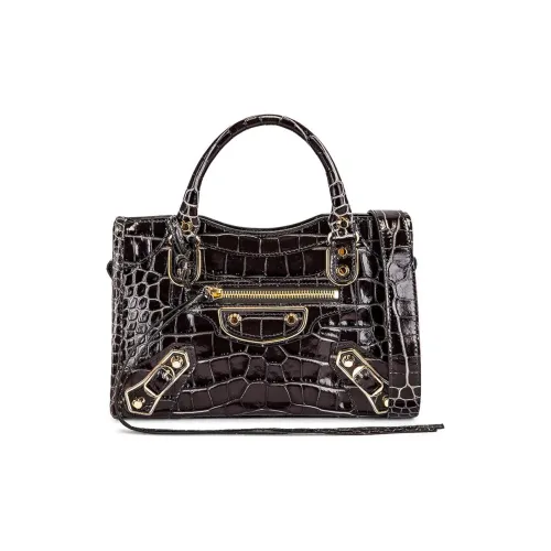 Balenciaga Телячья кожа Байкер Сумка Сумка на одно плечо Женская Черная