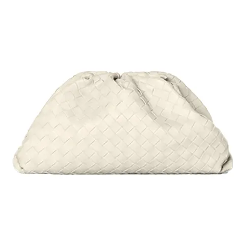 Bottega Veneta POUCH Облачная сумка Коровья кожа Клатч Женские Гипсовый