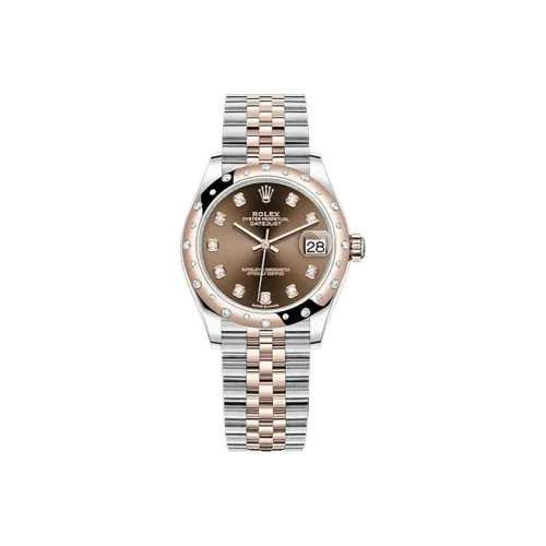 ROLEX Автоматический Механический Movement Женские часы Log Series 31 мм Кофе
