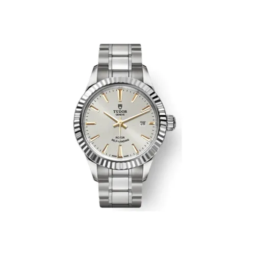 TUDOR Wind Style Collection Автоматический Механический Механизм Женские Часы 28 мм Серебристый Циферблат Стальные Оправа Часов Стальной Ремешок