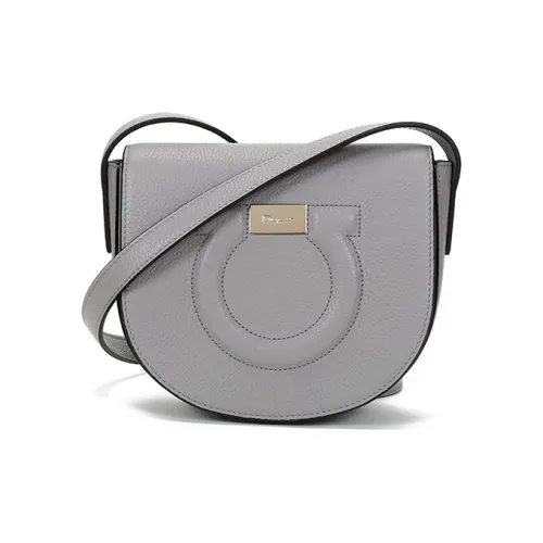 Ferragamo Сумка через плечо из коровьей кожи мини-сумка женская серая