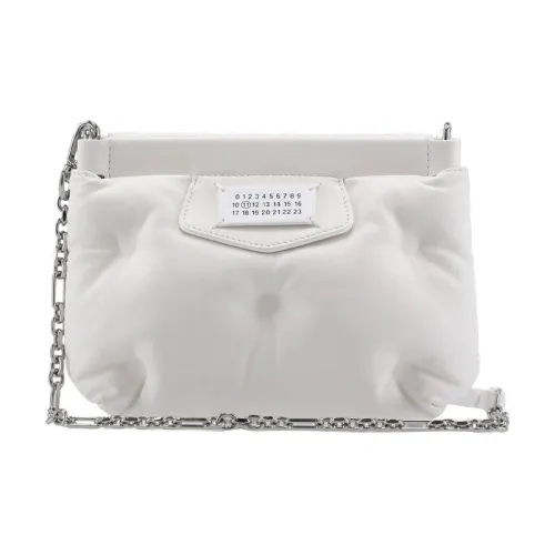 Maison Margiela Коровья кожа Pillow Bag Сумка с цепочкой Одно плечо через плечо клатч Women's White