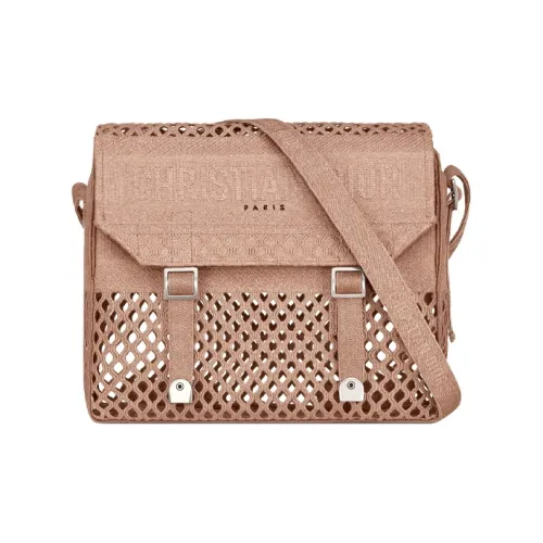 DIOR DiorCamp Хлопок Сумка через плечо Стандартная Женская Нюдово-розовая