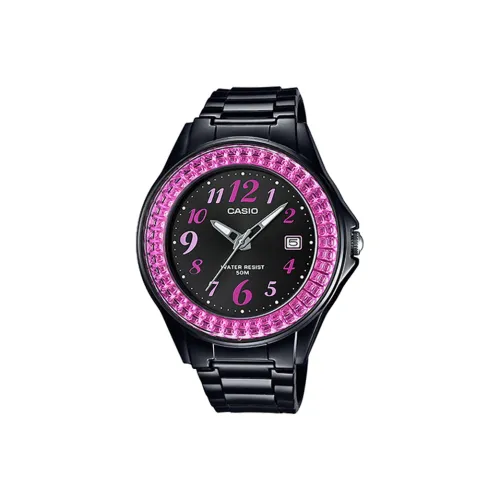 CASIO YOUTH Collection Круглые Шесть Булавка Кварцевый механизм Часы Женские Черный Циферблат