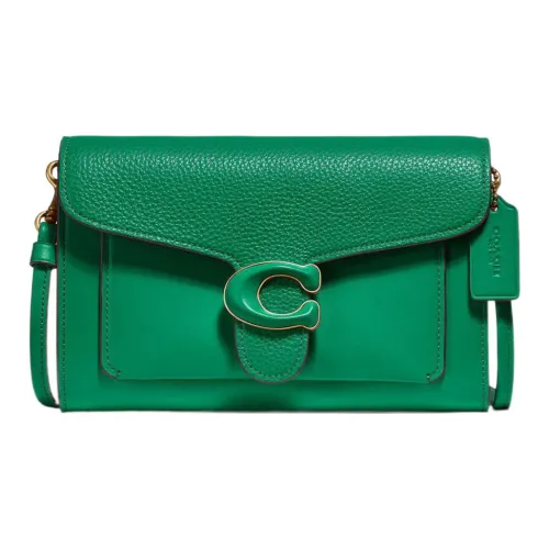 COACH Tabby Кожа Ручная Сумка Сумка через плечо Маленькая Женская Зеленая