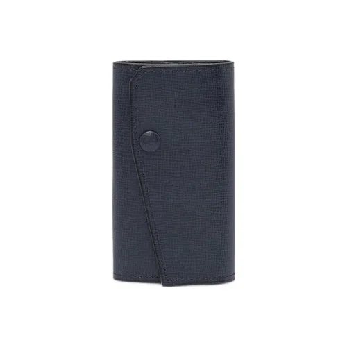 Valextra Pocket Кожа Key Pouch Унисекс Темно-синий