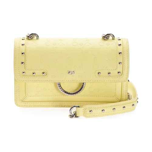 PINKO Коровья кожа Сумка на плечо Swallow Сумка Женская Желтая