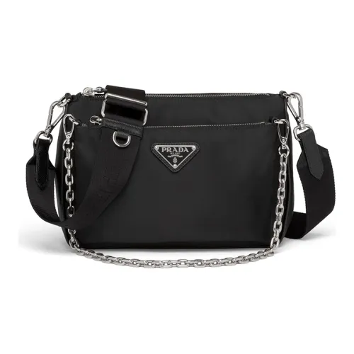 PRADA Nylon Messenger Bag Shoulder Bag Men's Black