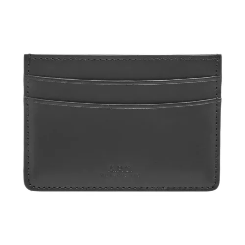 A.P.C Коровья кожа Держатель для карт Мужской Темно-синий