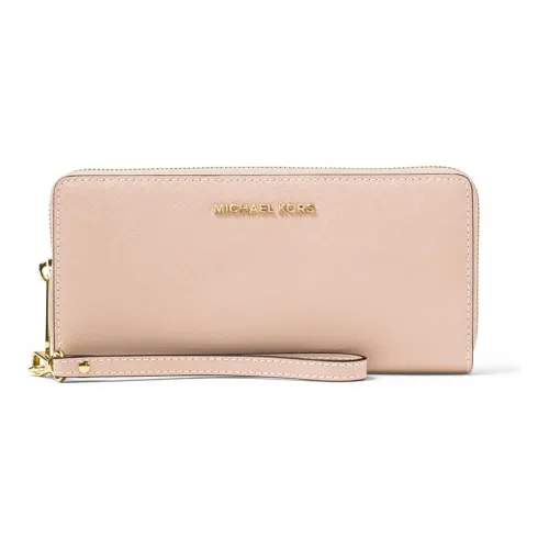 MICHAEL KORS Jet Set Коровья кожа Клатч Кошелек Женские Нюдово-розовый