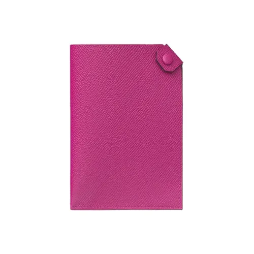 HERMES Tarmac Телячья кожа Держатель для карт Женские Mulan Розовый