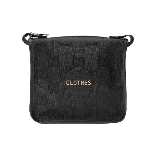 GUCCI Nylon Квадратная Сумка Сумка для хранения Клатч Сумка для туалетных принадлежностей Маленькая Мужская Черная