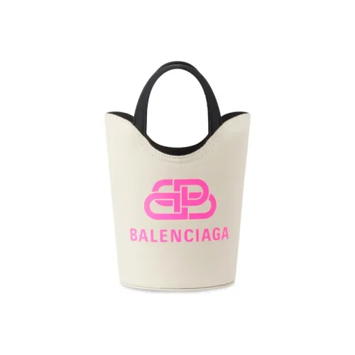 Balenciaga Холст Тоут Сумка Сумка для покупок Сумка Экстра Маленькая Женская Бежевая