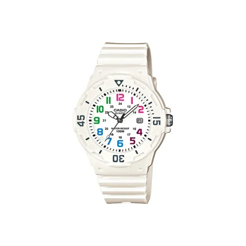 CASIO Standard Series Кварцевый механизм Смольный ремешок Часы Женские Белый циферблат