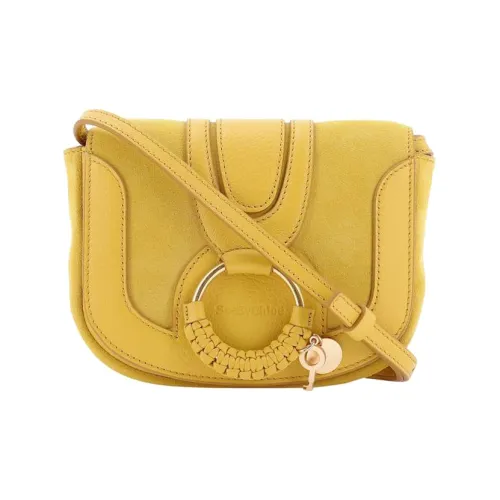 See By Chloe Hana Кожа Замша Сумка на плечо Мини Женская Желтая