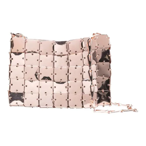 Paco Rabanne Металлическая Сумка через плечо Женская Розовое золото