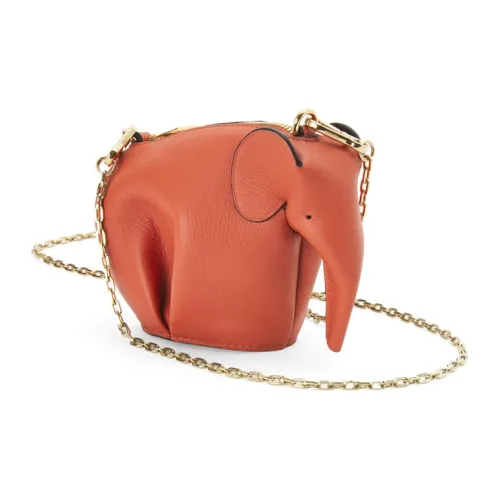 LOEWE Сумка через плечо из коровьей кожи Маленькая Женская Оранжевая