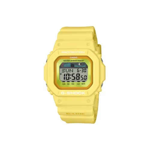 CASIO Кварцевый механизм Мужские часы серии Lide, 46,7 мм, Желтый