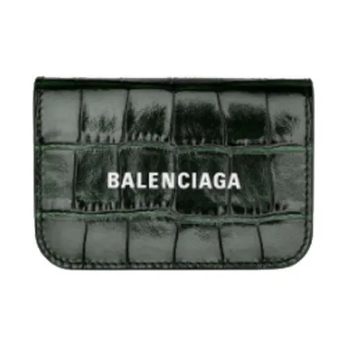 Balenciaga Тисненая коровья кожа Кошелек Мини Женский Лесной зеленый