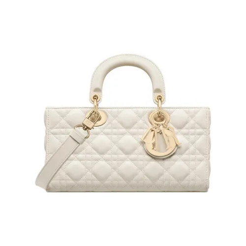 DIOR LADY D JOY Sheepskin Сумка Lady Dior Сумка Сумка через плечо Сумка через плечо Сумка через плечо Женская Белая