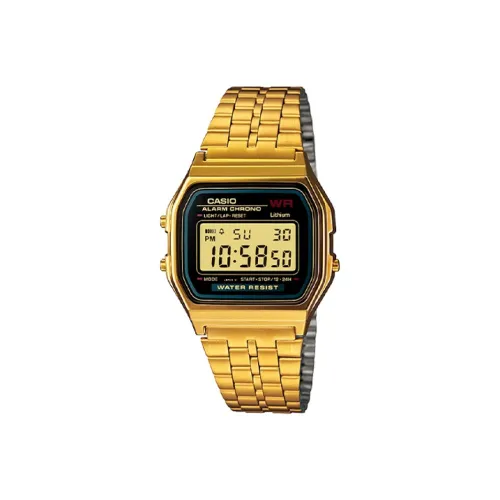 CASIO YOUTH Collection Металл Small Block Кварцевый механизм Нержавеющая сталь Ремешок Часы Женские Черный циферблат
