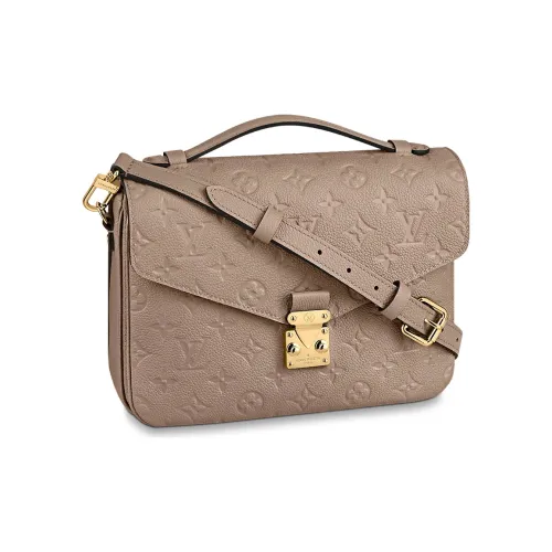 LOUIS VUITTON Сумка через плечо из коровьей кожи переносная сумка через плечо средняя женская серая