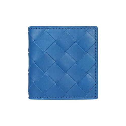 Bottega Veneta Коровья кожа Монетница Мужская Сапфирово-синий