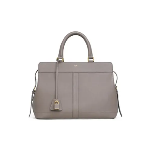 CELINE Телячья кожа с рельефным узором сумка среднего размера женская Pebble