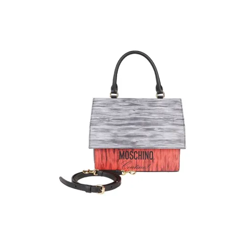 MOSCHINO Клатч из коровьей кожи женский красный