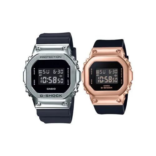 CASIO Парные часы Коллекция GM GM Кварцевый механизм Часы Унисекс Черный циферблат GM 5600 1+GM S5600PG 1ER