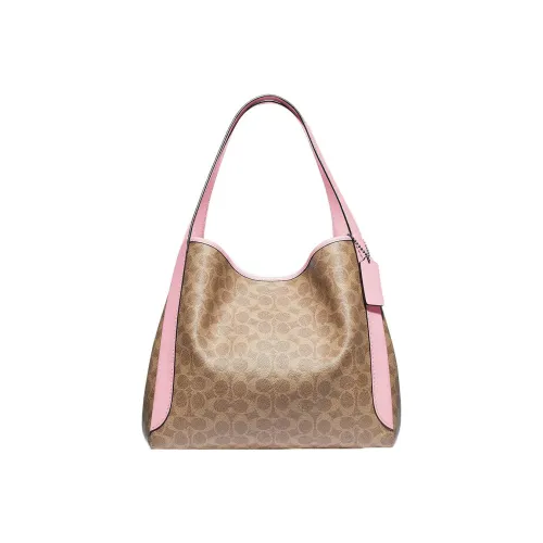 COACH Hadley Hobo Коровья кожа Сумка на плечо Сумка Сумка через плечо Женская Светлый хаки и Розовый