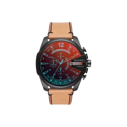 DIESEL M.Chief Collection Мужские часы Кварцевый механизм Резиновый ремешок Черный циферблат