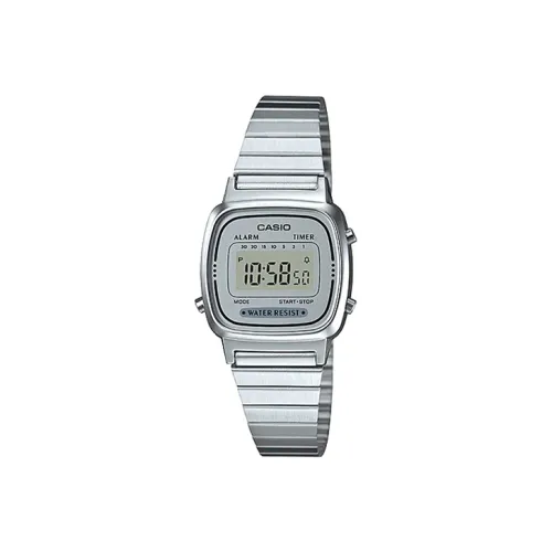 CASIO YOUTH Collection Кварцевый механизм блок нержавеющая сталь ремешок женские часы серебристый циферблат