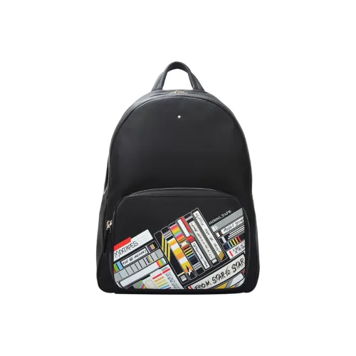 MONTBLANC Кожа Рюкзак Мужской Черный