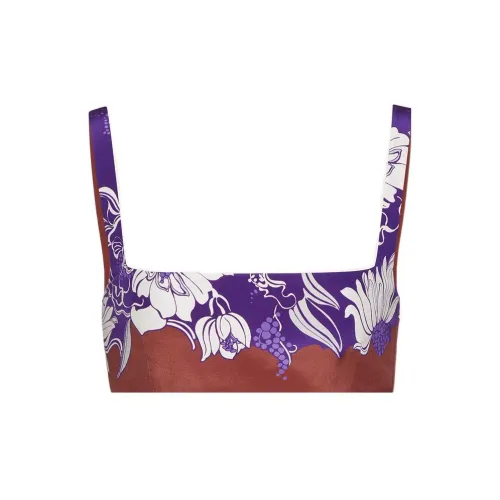Valentino Plants & Flowers Фиолетовый Женские Бюстгальтеры