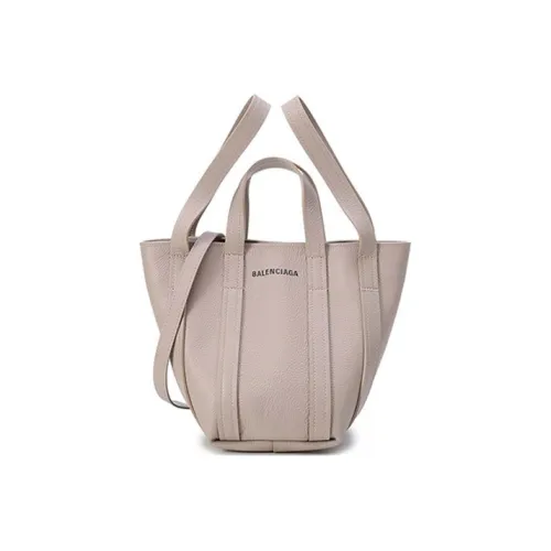 Balenciaga Сумка Tote из коровьей кожи Сумка для покупок Портативная сумка через плечо Сумка через плечо Обычная женская цвет тауп