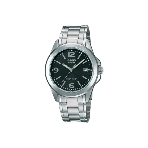 CASIO Standard Series Standard Series Кварцевый механизм Нержавеющая сталь Ремешок Часы Мужские Черный циферблат