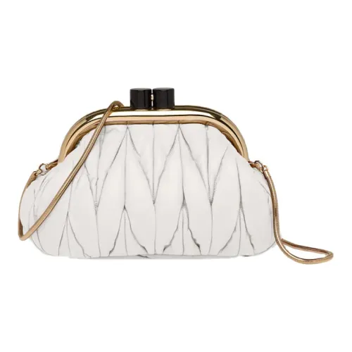 MIU MIU Мягкая сумка из овечьей кожи сумка через плечо женская белая