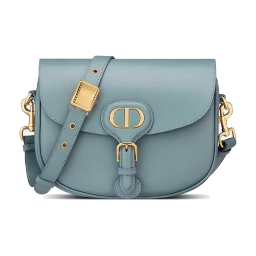 DIOR Bobby Гладкая отделка Телячья кожа Сумка = Сумка через плечо Сумка на плечо Женская Облачный туман Синий Candy Color